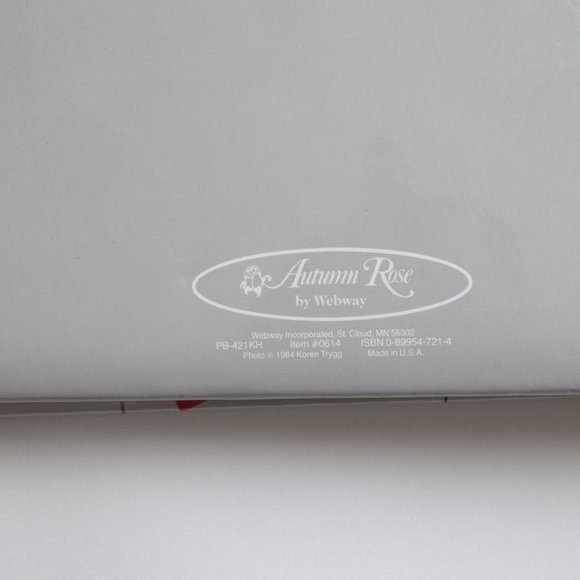 Vintage 80s Webmark Scrapbook Album Cat Kitten Hearts Autumn Rose by Webway USA - Picture 4 of 15